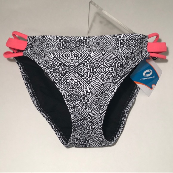 NWT O’RAGEOUS Tribal Boho Hipster Swim Bottoms S - Picture 2 of 8